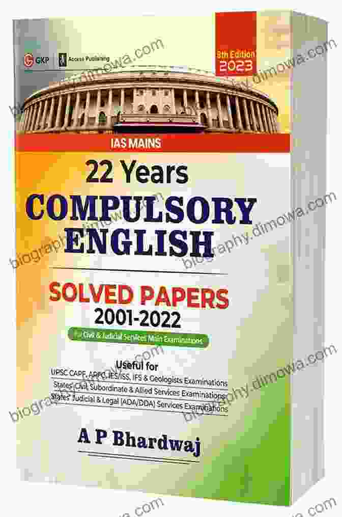 IAS Mains English Compulsory Solved Papers 2003 2024 Book Cover IAS MAINS 2024 ENGLISH COMPULSORY SOLVED PAPERS 2003 2024